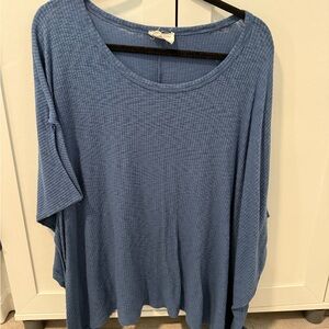 Fantastic Fawn Blue Short Sleeve Top